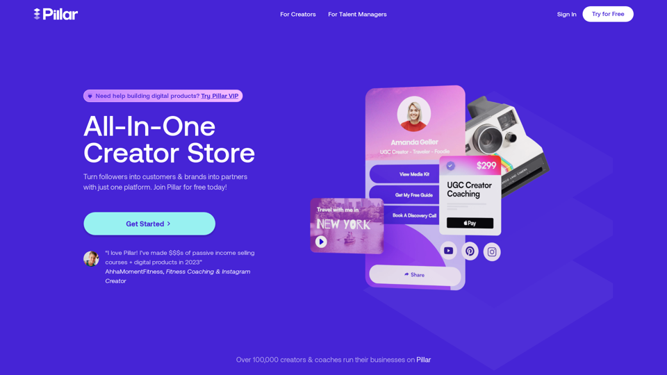 Pillar: Your All-In-One Creator Store