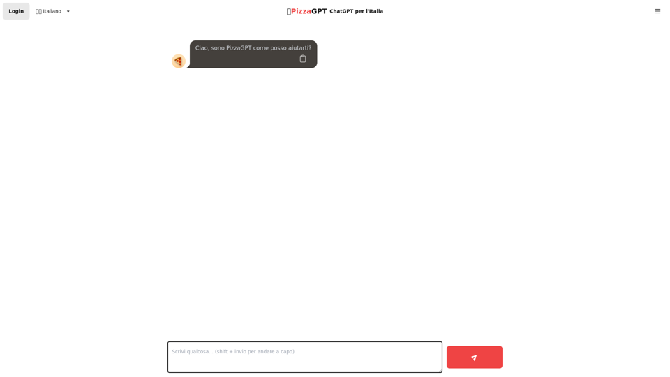 PizzaGPT - ChatGPT for Italy, open and free