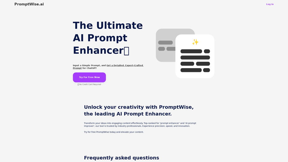 PromptWise.ai | AI Prompt Enhancer