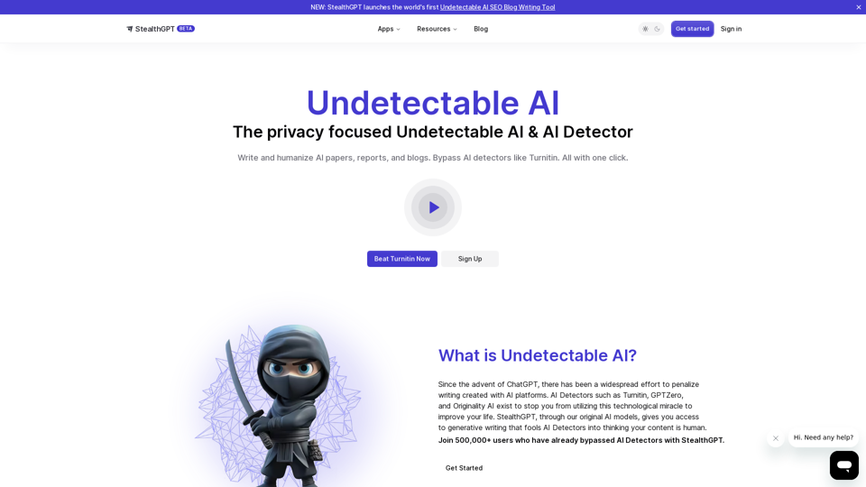 Undetectable AI: StealthGPT and Free AI Checker