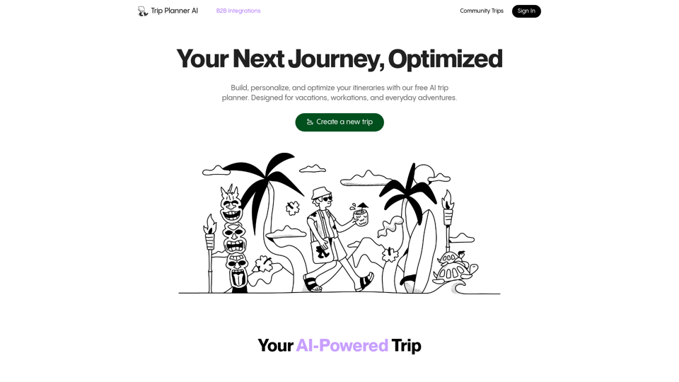 Trip Planner AI: Free & Customizable Travel Itinerary App