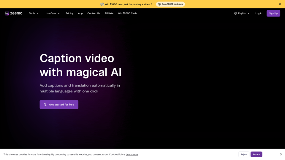 Zeemo AI | Add Subtitles to Video - Powerful Caption Generator