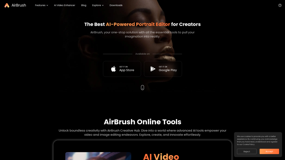 The Ultimate Portrait Editor for Creators to AirBrush Photos - AirBrush