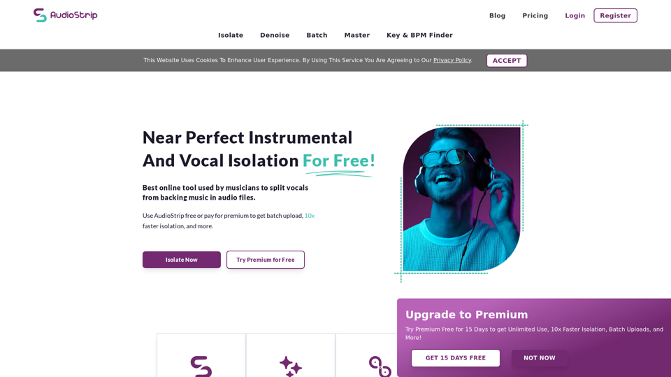 AudioStrip - Top Online Vocal Isolator - AudioStrip UK