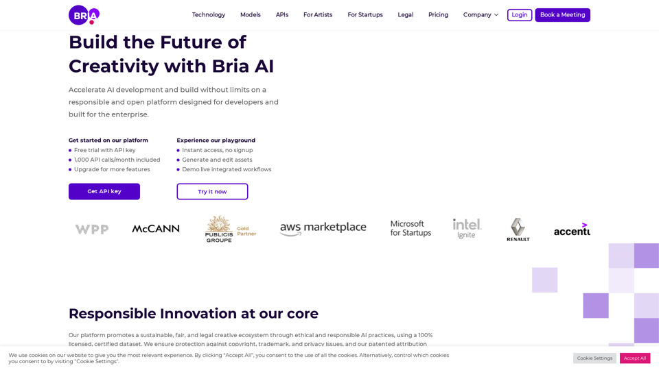 Visual Generative AI Done Right | BRIA.ai