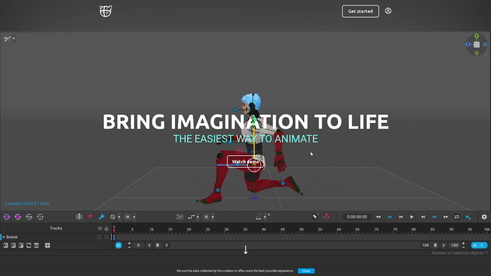 Cascadeur - the easiest way to animate AI-assisted keyframe animation software