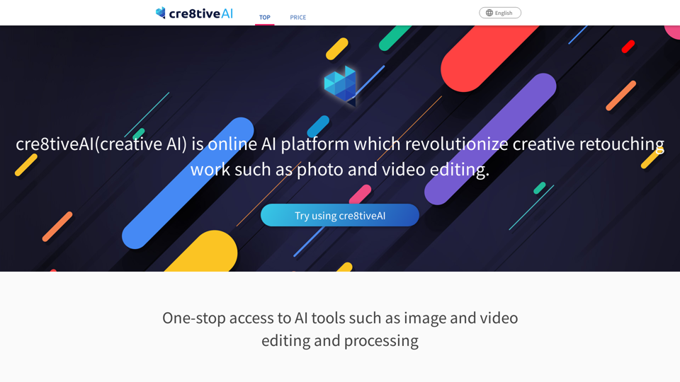 Photo, illustration and video editor AI tool: cre8tiveAI