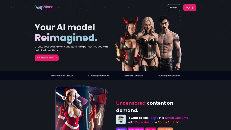 DeepMode.ai - Create your own AI clone model