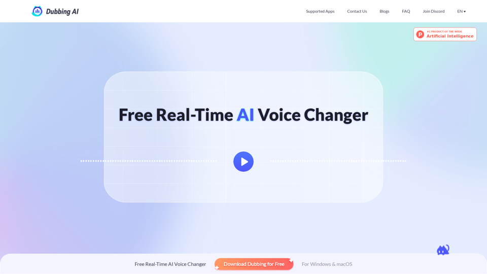 Real-Time AI-Powered Voice Changer for PC & Mac