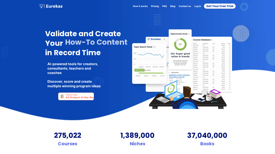 Eurekaa | Validar e criar curso em tempo recorde Eurekaa | Validar e criar curso em tempo recorde