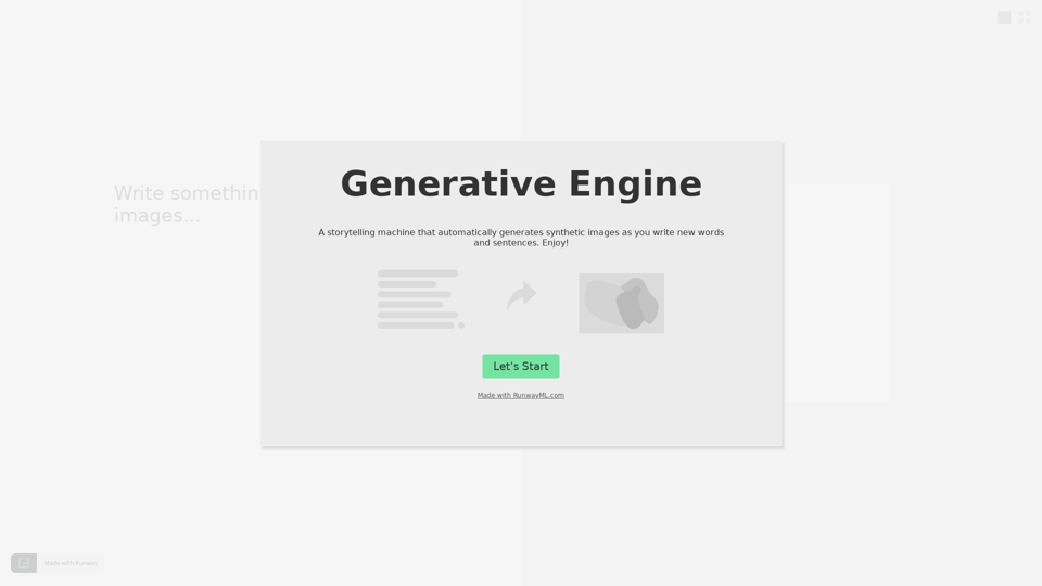 Generative Engine | RunwayML Experiments