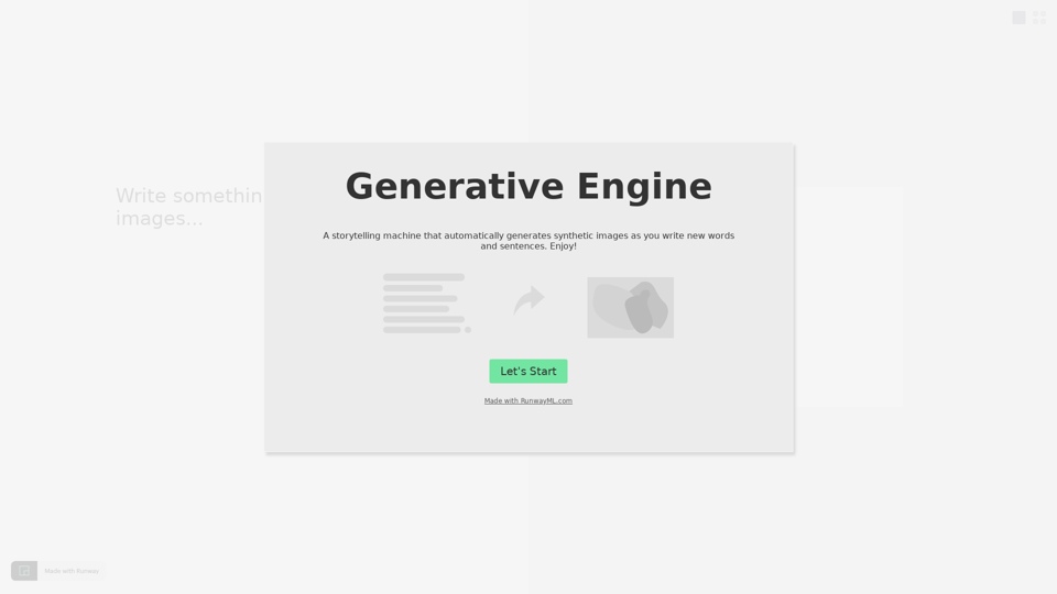 AI generative engine - RunwayML experiments