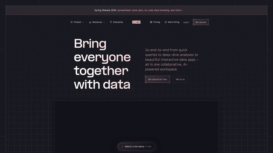 Bring everyone together with data | Hex