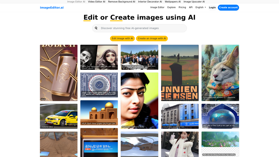 Image Editor AI: Edit or make images using AI | ImageEditor.AI