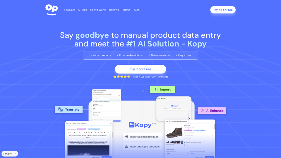 Kopy - Copy products for Shopify Stores