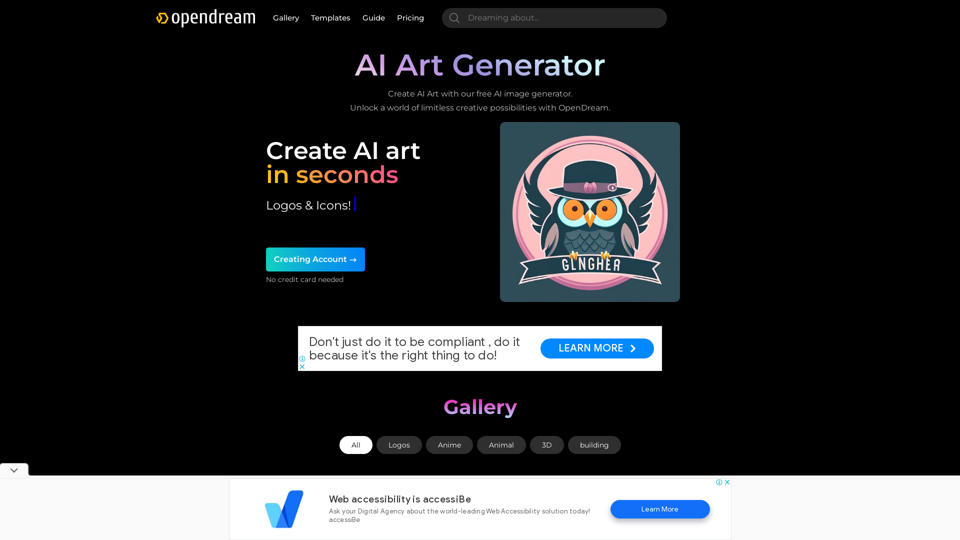 AI ART Generator - Free Text to Image in OpenDream