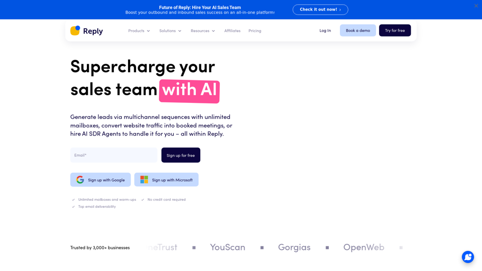Reply.io | AI Sales Outreach & Lead Generation Platform