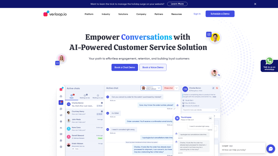 Conversational AI for Customer Support Automation - Verloop.io