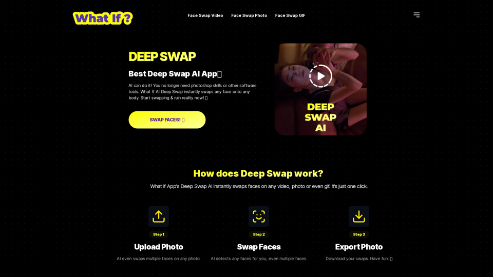 DEEP SWAP - AI Face Swapper for Videos and Photos