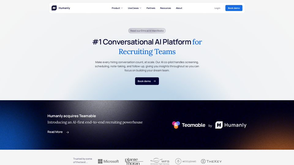 Conversational AI For Hiring At Scale | Humanly