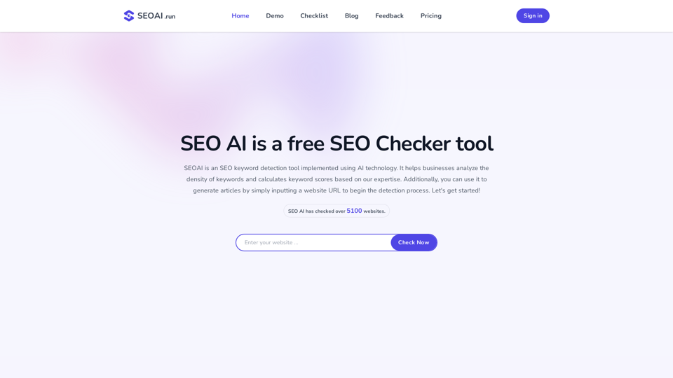SEO AI is a free and useful SEO checker tool