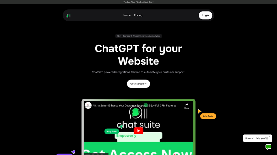 AiChatSuite - Chatbots for Sales Inquiries, Technical Support, and Web Integration