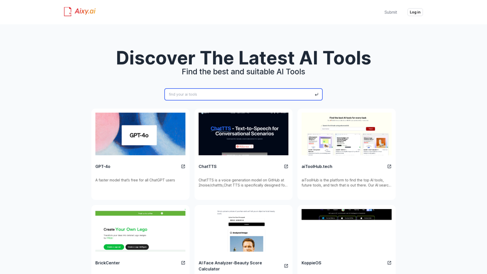 AixyAI Directory: List of The Best & Latest AI Tools