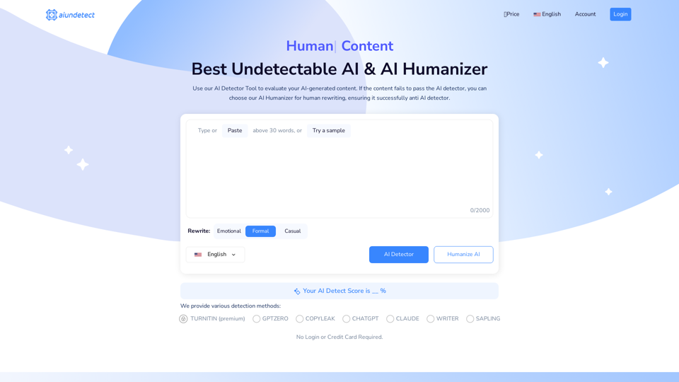 AI Indetectável: AI Indetectável, Humanizador de AI, Detector Anti AI