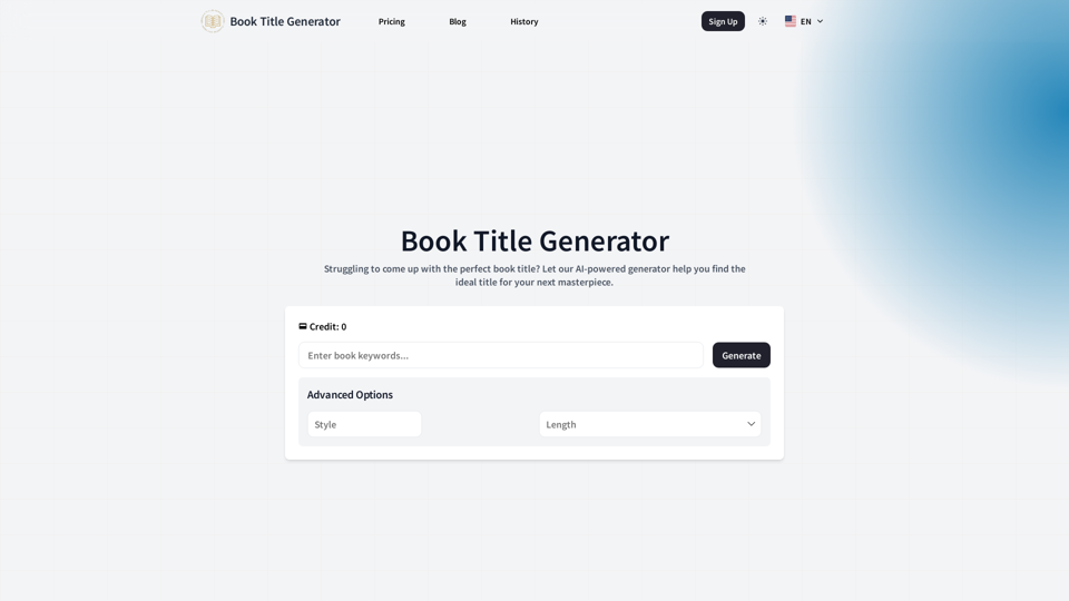 Book Title Generator | Book Title Generator