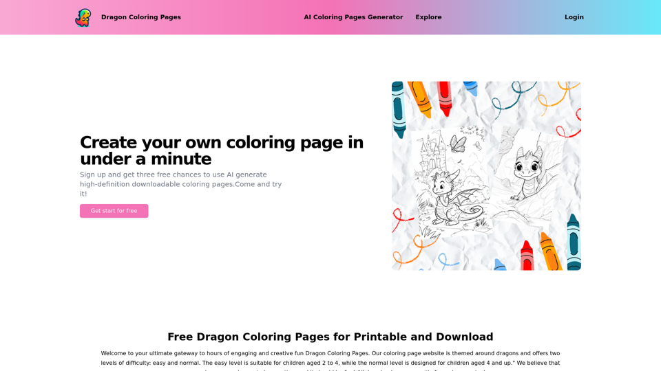 Dragon Coloring Pages | Free Printable Coloring Sheets