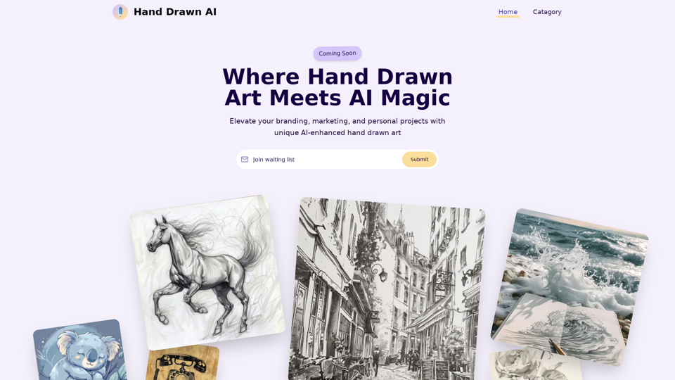 Hand Drawn AI - Where Hand Drawn Art Meets AI Magic