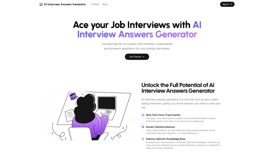 AI Interview Answers Generator