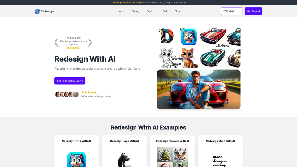 Redesign With AI - Redesign makes design easier and more creative with AI