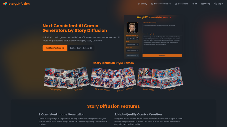 StoryDiffusion - Next Consistent AI Comic Generators by Story Diffusion
