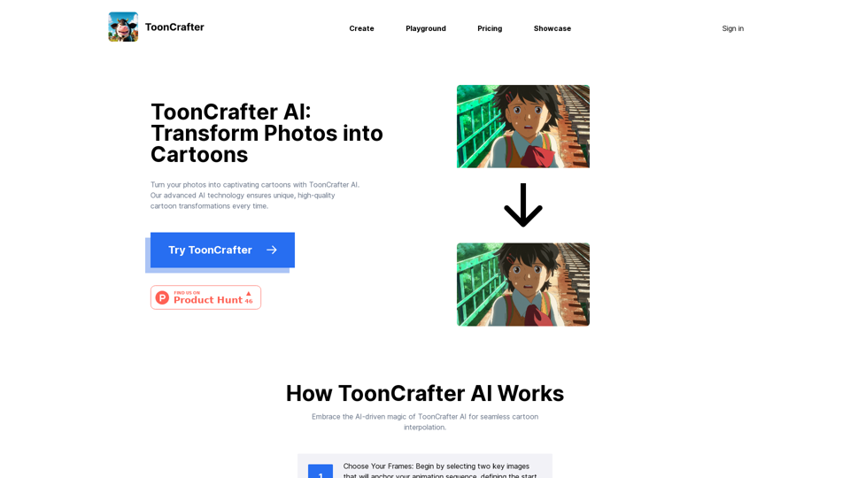 ToonCrafter AI: Transform Photos into Cartoons