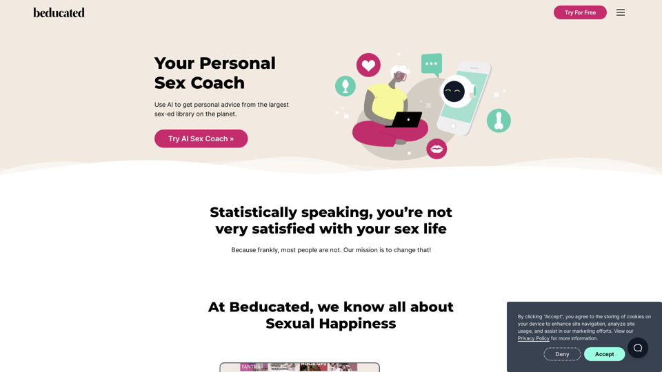 Beducated.com:AI Sex Coach and Intimacy Education Online with Beducated