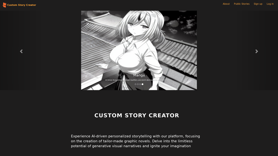 Customstorycreator.com: Create Your Own AI Powered Graphic Novels with Custom Story Creator