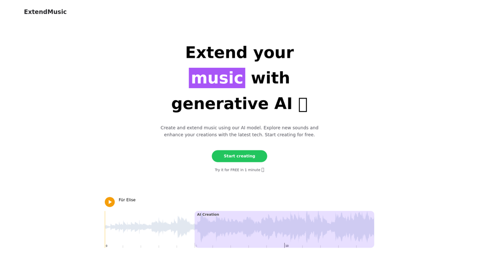 Extend MusicAI - Enhance Your Music with AI Generation