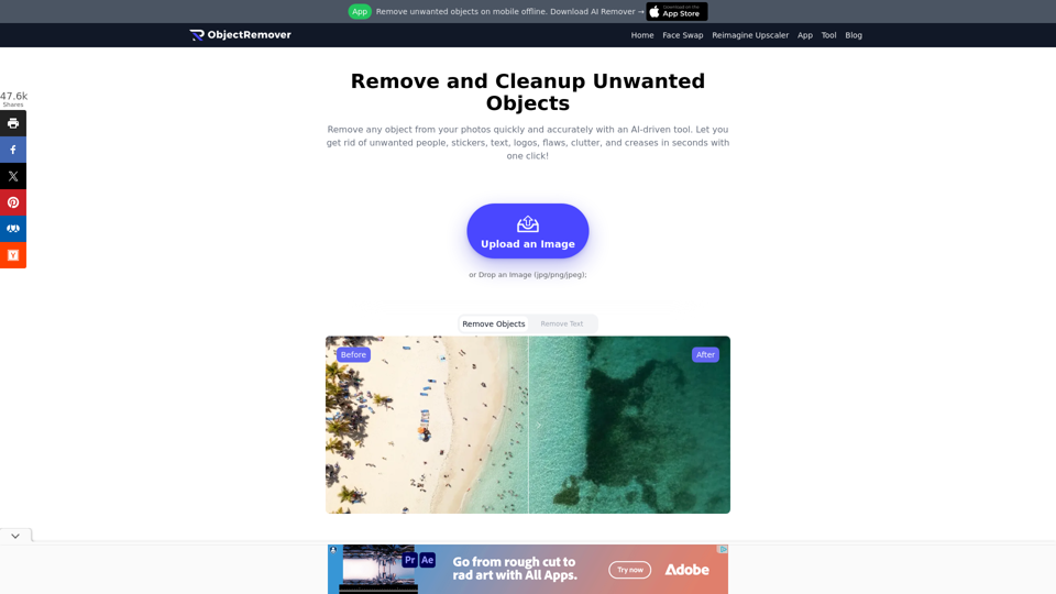 Object Remover | Remove unwanted objects online for free