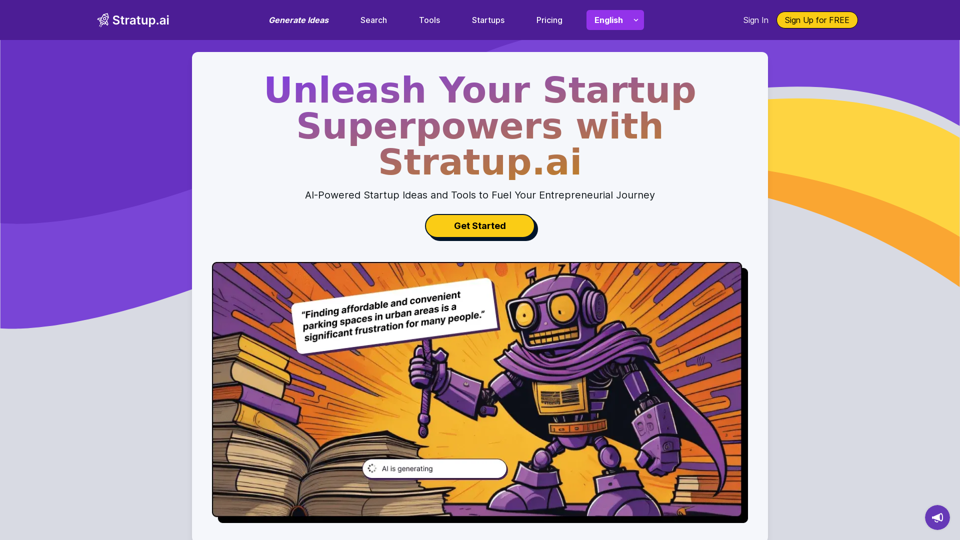 Stratup.ai:AI Startup Ideas Generator - Stratup.ai