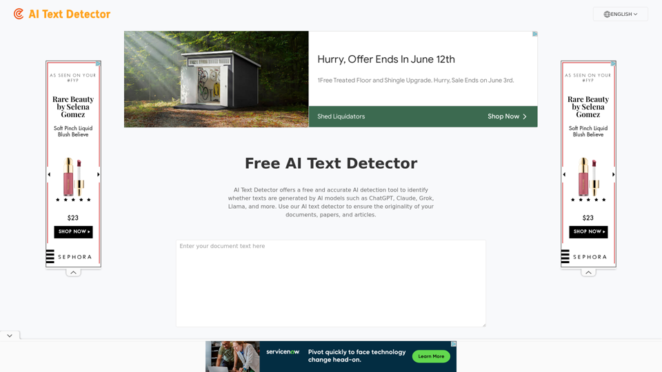 Detect AI Generated Content with AI Text Detector - Free ChatGPT Checker Tool