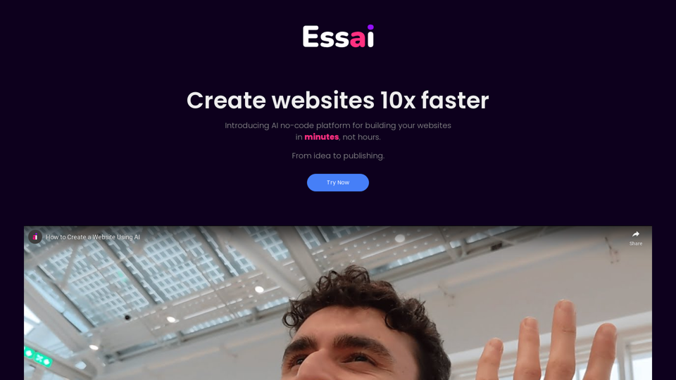 Essai - Intelligence artificielle générative pour les sites web