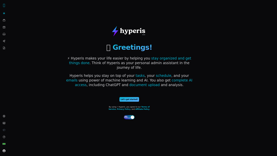 Hyperis - Personal Admin Assistant Service