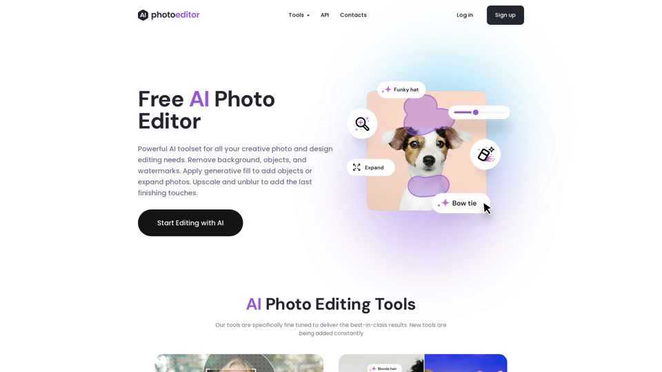 Photoeditor.ai:AI Powered Photo Editor Online: Automatic Image Editing Tool for Free