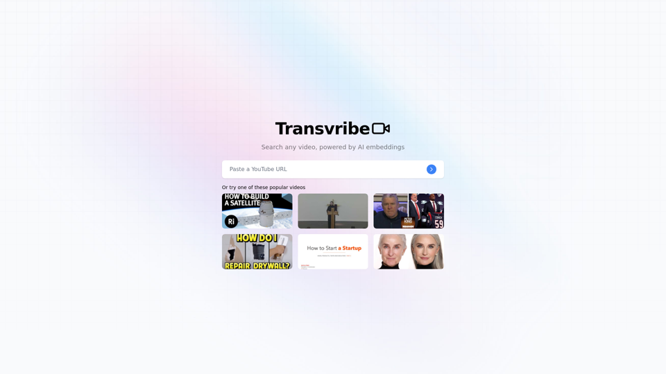 Transvribe.com: Plataforma de Perguntas e Respostas em Vídeo | Transvribe