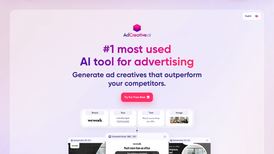 AI Advertising Solutions - Увеличьте свои маркетинговые возможности с AdCreative