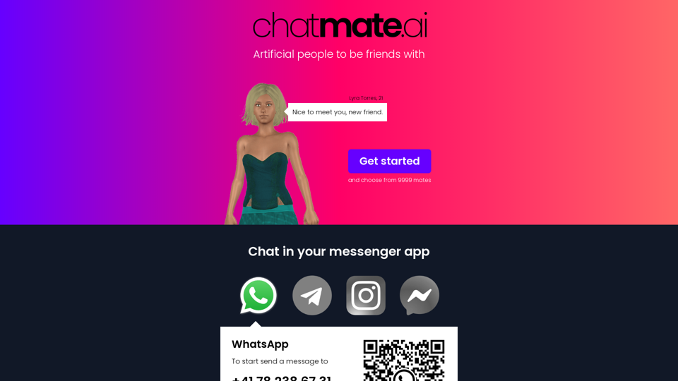 AI Chatmate: Artificial Friends for Socializing