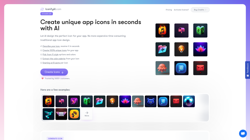 Generate Unique App Icons with AI Iconify - Instantly Create Custom Icons