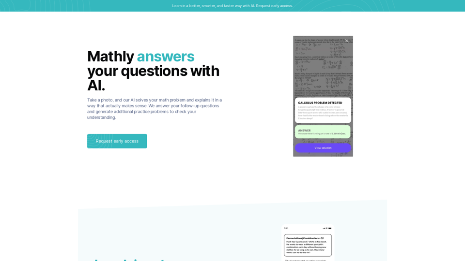 Get Homework Help With AI - Mathly