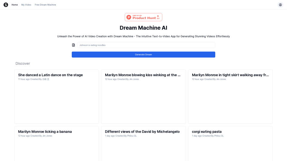 Dreammachineai - AI Video Generator for High-Quality Videos